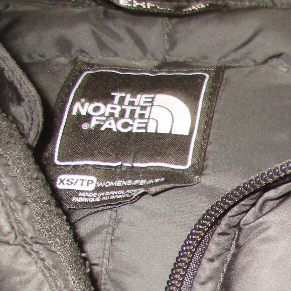 The North Face 600 Goose Down Jacket Womens Black Long Puffer Coat No Hood Sz XS - Picture 6 of 6